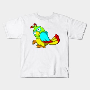 Parrot with Glasses Kids T-Shirt